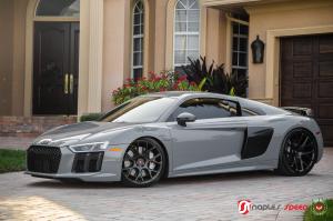 Audi R8 V10 Plus by Naples Speed on Vossen Wheels (CG-204) 2017 года